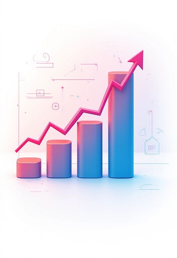 An upward trending chart representing a rising employability score over time