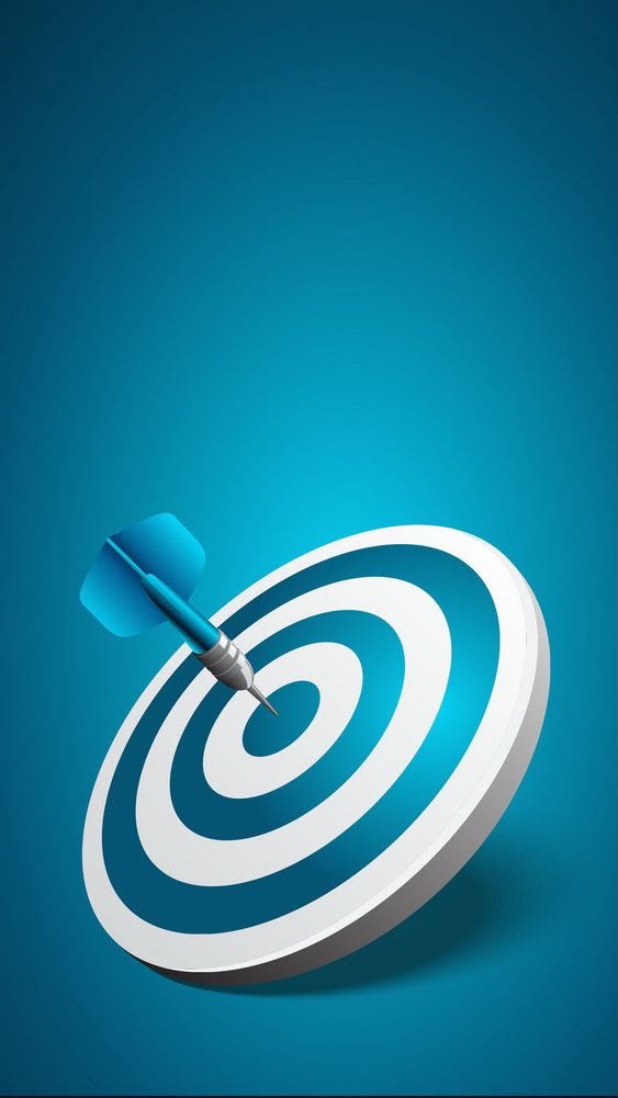 A dart hitting the centre of a target, representing precise skills matching